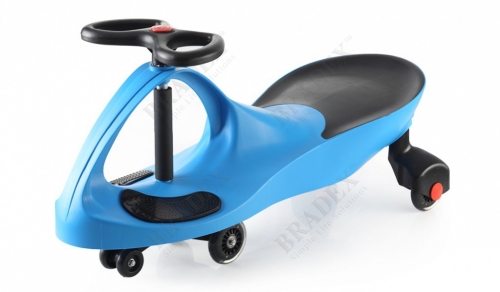DE 0045 - Машинка детская с полиуретановыми колесами синяя БИБИКАР