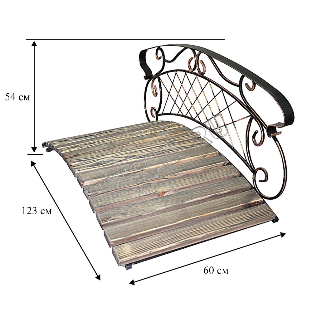 Декоративный мостик своими руками из металла чертежи