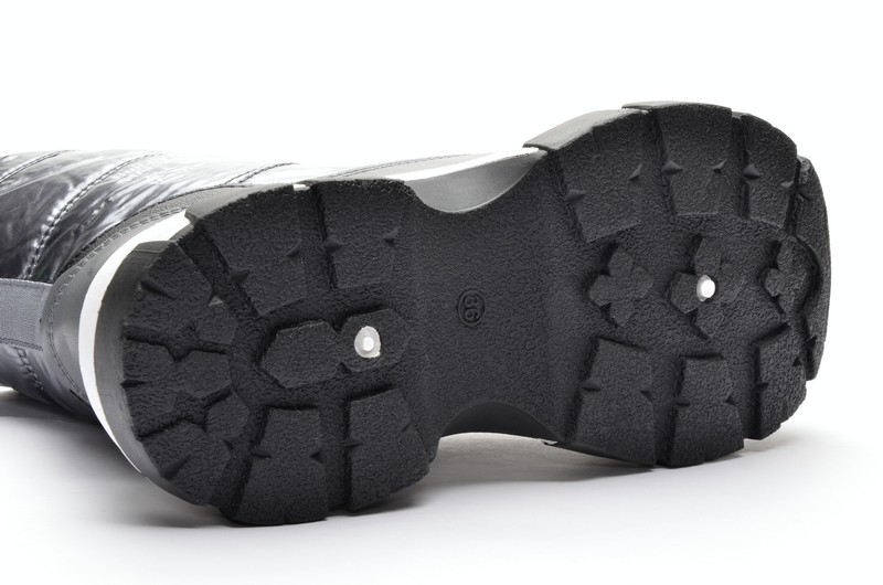 Jia Jia 101-3 Полусапожки женские серебр нейлон иск кожа, иск мех