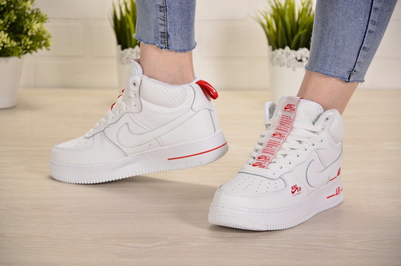Sport + NK DB5123-14 Кеды бел-красн кожа, подклад термомембрана