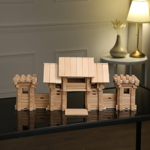 Конструктор деревянный «Въездные ворота», 296 деталей, массив бука