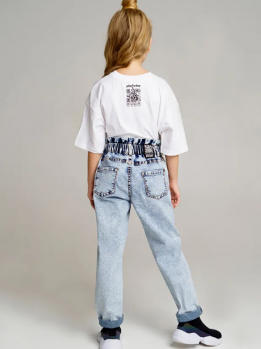 1319 р.  2254 р.  Брюки текстильные джинсовые для девочек