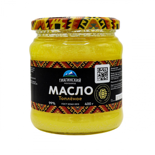 GIAGINSKIY MOLZAVOD Ghee butter Масло топленое 400г