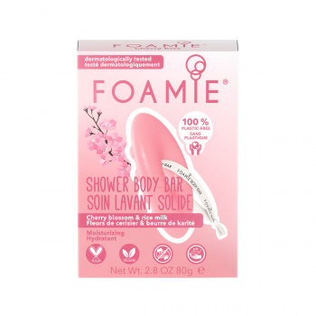 Очищающее средство для тела без мыла Foamie Cherry Kiss с ароматом вишни и рисовым молочком