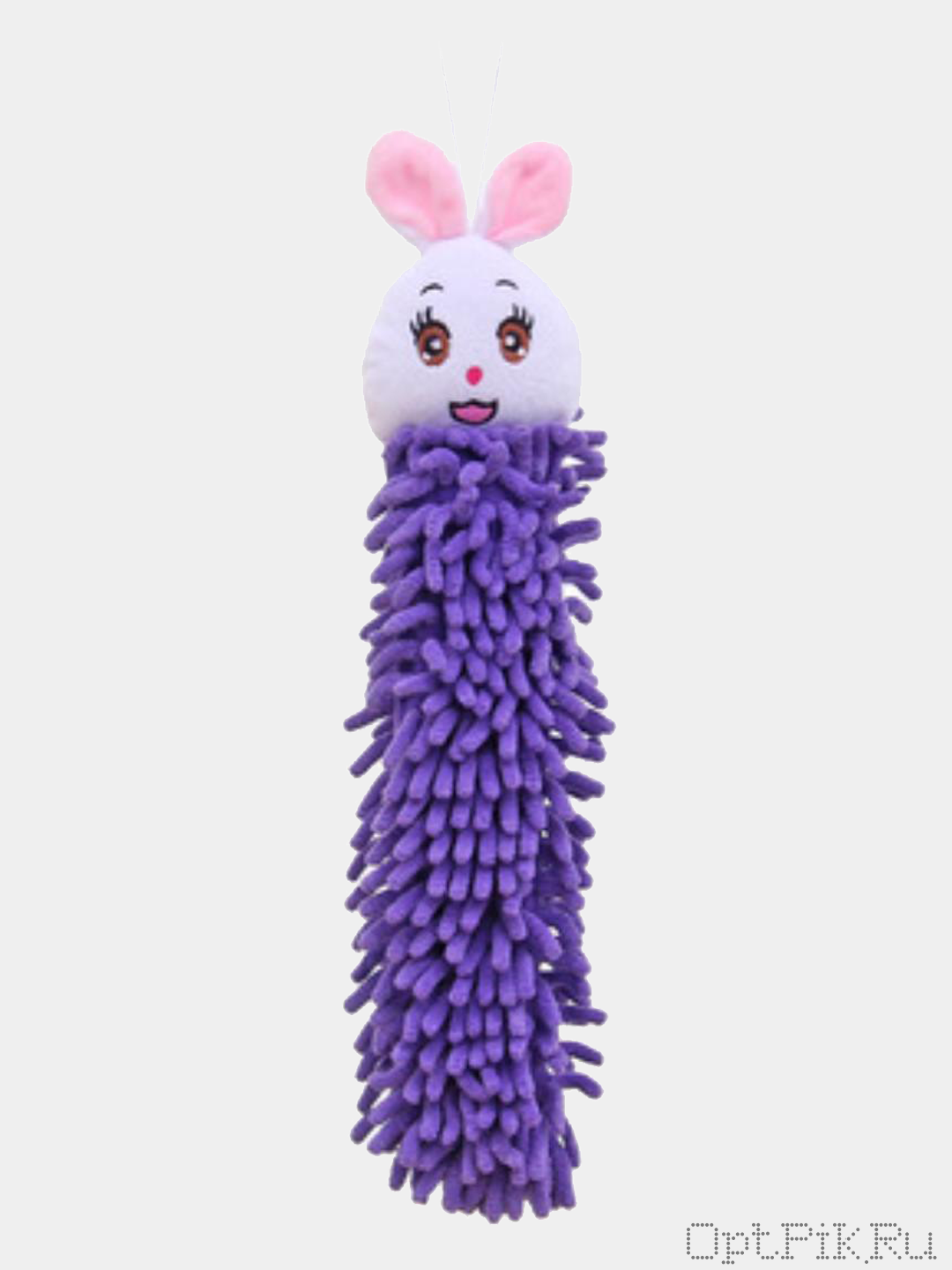 Мягкая мочалка полотенце с игрушкой Зайка