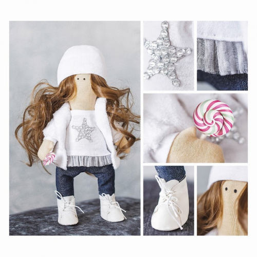 Интерьерная кукла «Лея», набор для шитья, 18.9 × 22.5 × 2.5 см