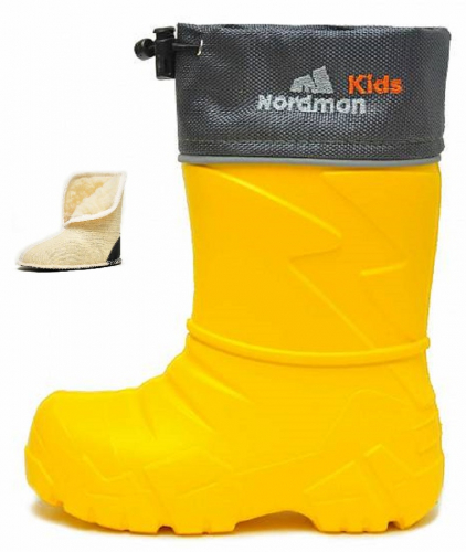 Сапоги водонепр Nordman Kids 2-110-е06 желт