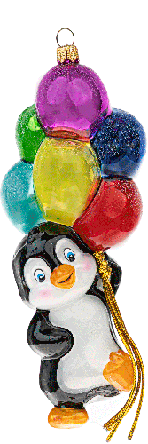 Pinguin with Balloons