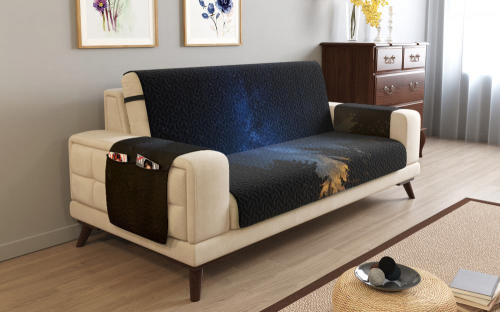 Дивандек на 2х местный диван с подлокотниками, 135*165 см. + 30 см. клапан арт. ДДСМ089-02956-СД.М0006