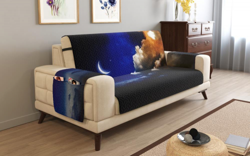 Дивандек на 2х местный диван с подлокотниками, 135*165 см. + 30 см. клапан арт. ДДСМ089-03305-СД.М0006