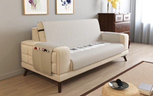 Дивандек на 2х местный диван с подлокотниками, 135*165 см. + 30 см. клапан арт. ДДСМ089-08191-СД.М0006