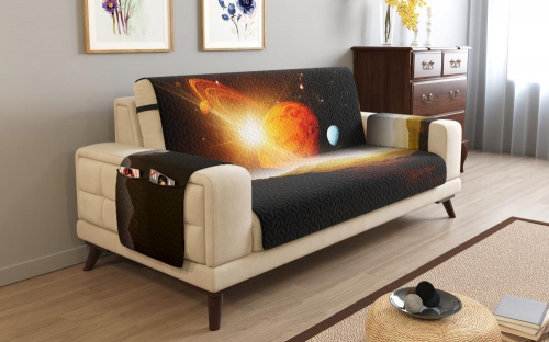 Дивандек на 2х местный диван с подлокотниками, 135*165 см. + 30 см. клапан арт. ДДСМ089-01105-СД.М0006