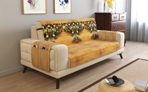 Дивандек на 2х местный диван с подлокотниками, 135*165 см. + 30 см. клапан арт. ДДСМ089-16427-СД.М0006