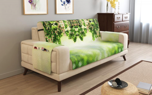 Дивандек на 2х местный диван с подлокотниками, 135*165 см. + 30 см. клапан арт. ДДСМ089-07602-СД.М0006
