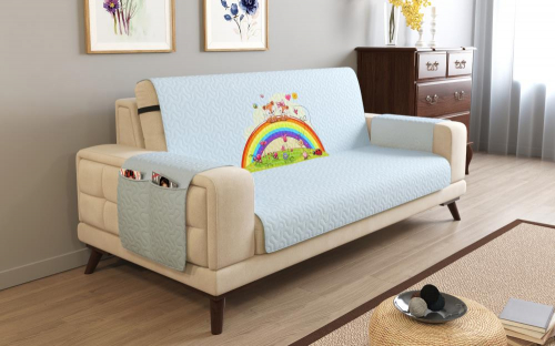 Дивандек на 2х местный диван с подлокотниками, 135*165 см. + 30 см. клапан арт. ДДСМ089-11045-СД.М0006