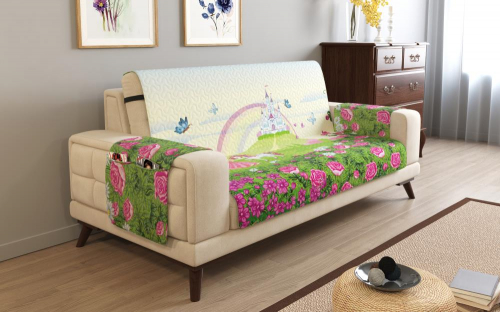 Дивандек на 2х местный диван с подлокотниками, 135*165 см. + 30 см. клапан арт. ДДСМ089-17011-СД.М0006