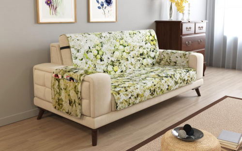 Дивандек на 2х местный диван с подлокотниками, 135*165 см. + 30 см. клапан арт. ДДСМ089-02585-СД.М0006