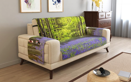 Дивандек на 2х местный диван с подлокотниками, 135*165 см. + 30 см. клапан арт. ДДСМ089-17531-СД.М0006