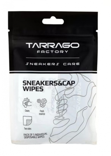 Салфетки SNEAKERS & CAP WIPES, для чистки кроссовок, 5шт. Tarrago