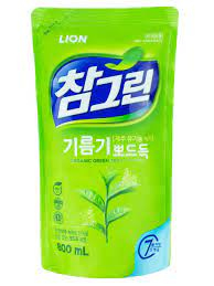 LION CHARMGREEN 800g refill Средство для мытья посуды, овощей и фруктов (зеленый чай) 800г