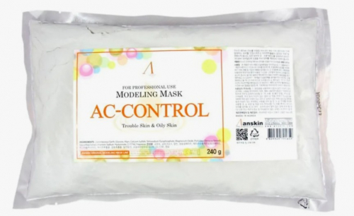 550рМаска альгинатная для проблемной кожи от акне ANSKIN Control Modeling Mask AC 240g