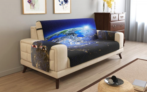 Дивандек на 3х местный диван с подлокотниками, 195*165 см. + 30 см. клапан арт. ДДСМ023-01769-СД.М0006