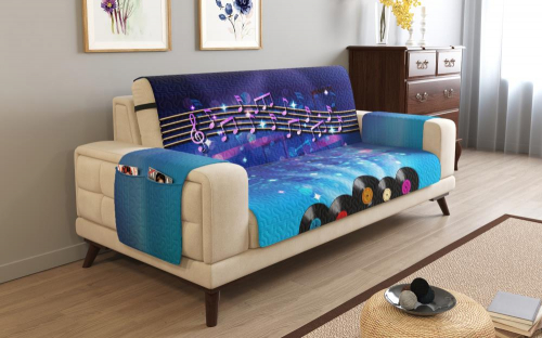 Дивандек на 3х местный диван с подлокотниками, 195*165 см. + 30 см. клапан арт. ДДСМ023-14948-СД.М0006