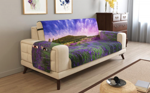 Дивандек на 3х местный диван с подлокотниками, 195*165 см. + 30 см. клапан арт. ДДСМ023-11084-СД.М0006