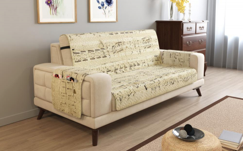 Дивандек на 3х местный диван с подлокотниками, 195*165 см. + 30 см. клапан арт. ДДСМ023-18227-СД.М0006
