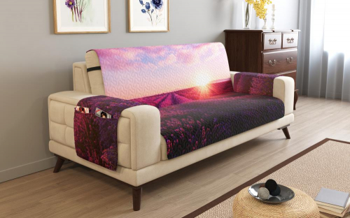 Дивандек на 3х местный диван с подлокотниками, 195*165 см. + 30 см. клапан арт. ДДСМ023-17631-СД.М0006