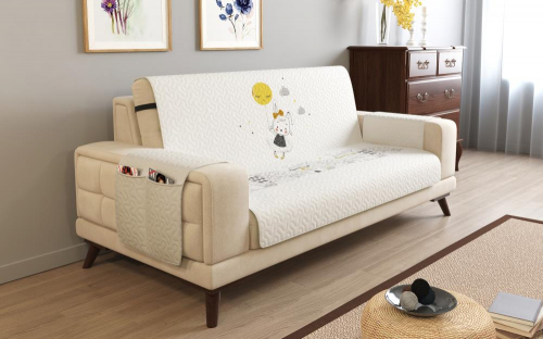 Дивандек на 3х местный диван с подлокотниками, 195*165 см. + 30 см. клапан арт. ДДСМ023-15474-СД.М0006