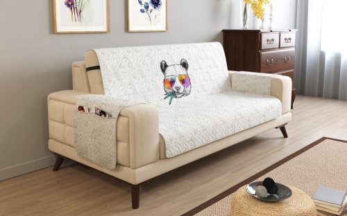 Дивандек на 3х местный диван с подлокотниками, 195*165 см. + 30 см. клапан арт. ДДСМ023-11638-СД.М0006