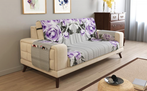 Дивандек на 3х местный диван с подлокотниками, 195*165 см. + 30 см. клапан арт. ДДСМ023-16488-СД.М0006