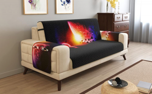 Дивандек на 3х местный диван с подлокотниками, 195*165 см. + 30 см. клапан арт. ДДСМ023-16137-СД.М0006