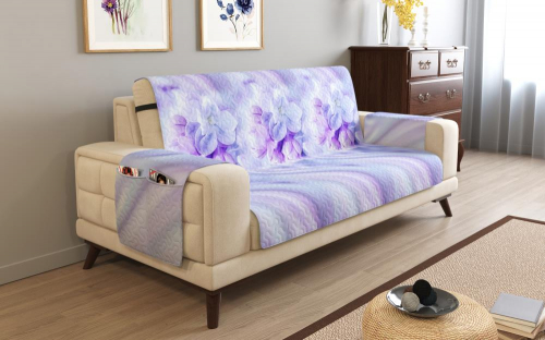Дивандек на 3х местный диван с подлокотниками, 195*165 см. + 30 см. клапан арт. ДДСМ023-14838-СД.М0006