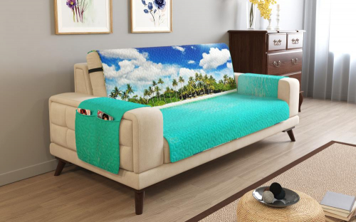 Дивандек на 3х местный диван с подлокотниками, 195*165 см. + 30 см. клапан арт. ДДСМ023-00211-СД.М0006