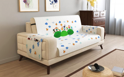 Дивандек на 3х местный диван с подлокотниками, 195*165 см. + 30 см. клапан арт. ДДСМ023-11004-СД.М0006