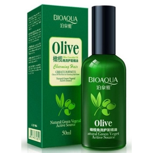 Питательный несмываемый кондиционер для слабых и тусклых волос «BIOAQUA» с оливковым маслом 50мл