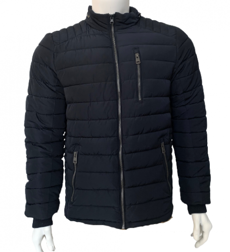 Куртка зимняя мужская BULLSTAFF черного цвета  зима -15 №7475