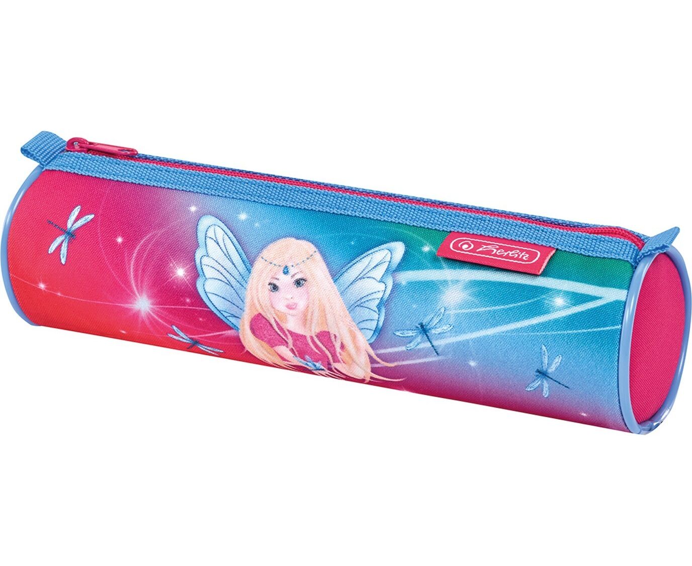 237p. 434p. Пенал-косметичка круглый Herlitz Girls Rainbow Fairy ...