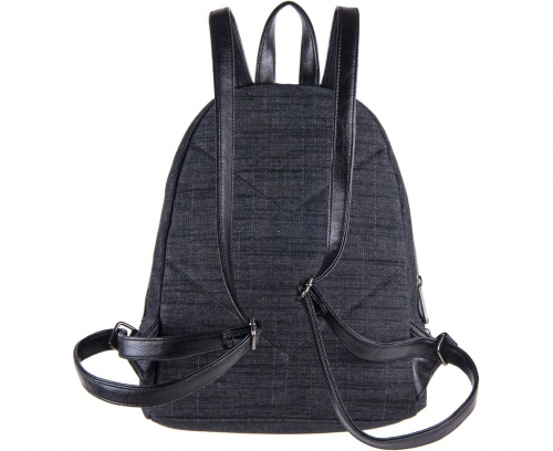 1614p. 2961p. Рюкзак PULSE FIRENZE BLACK JEANS, 26x32x14см