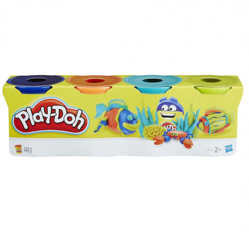 Масса для лепки Hasbro Play-Doh Набор 4 банки 448г, B5517 (Собака и Кошка)