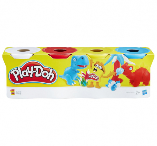 Масса для лепки Hasbro Play-Doh Набор 4 банки 448г, B5517 (Динозавры)