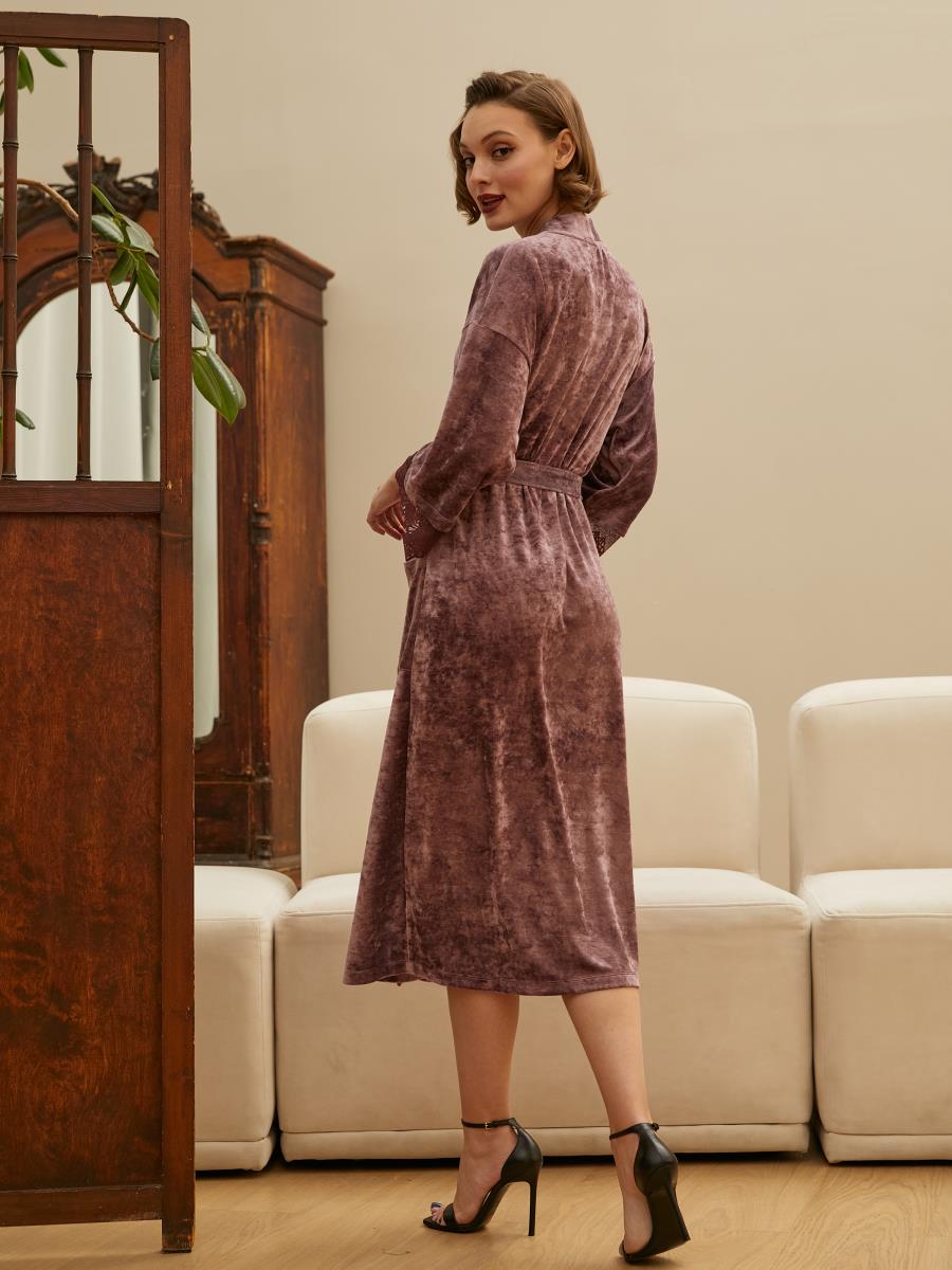Халат ночной жен Mia Cara AW21WV386A Burgundy Forest