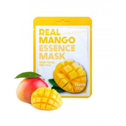 Farm Stay Real Essence Mask Mango (23ML*10EA) - Маска для лица тканевая с экстрактом манго