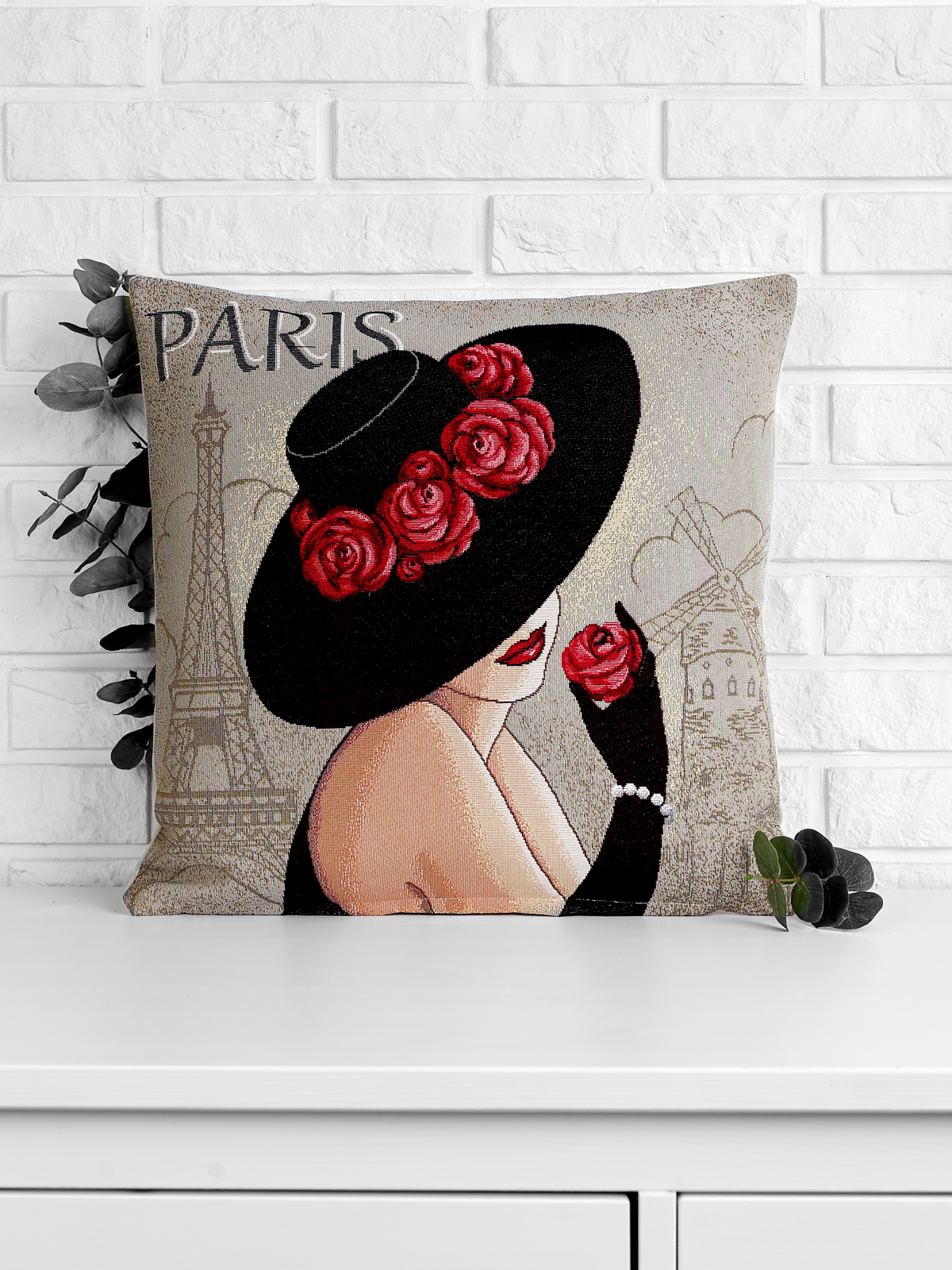 Красотка Париж Наволочка 44х44 см 01015 NEW