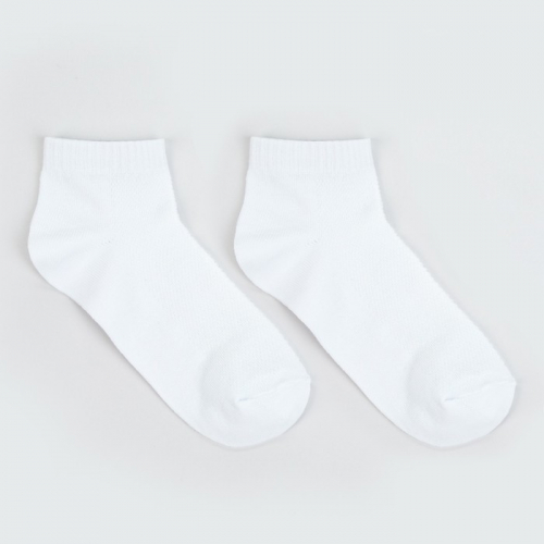 Набор носков детских (3 пары), цвет белый, р-р 16-18