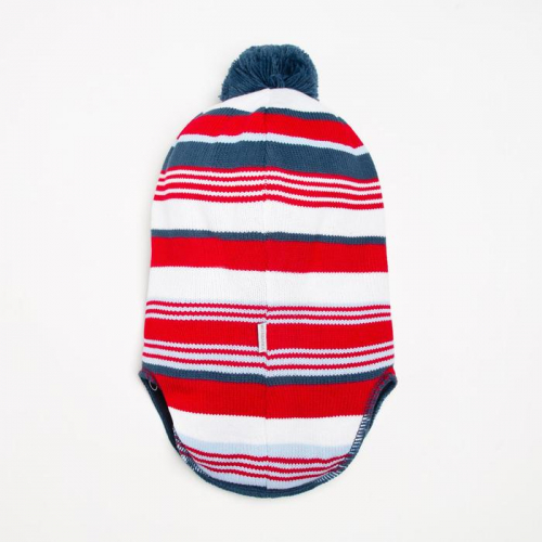 Шлем-капор детский, цвет красный, размер 44-46