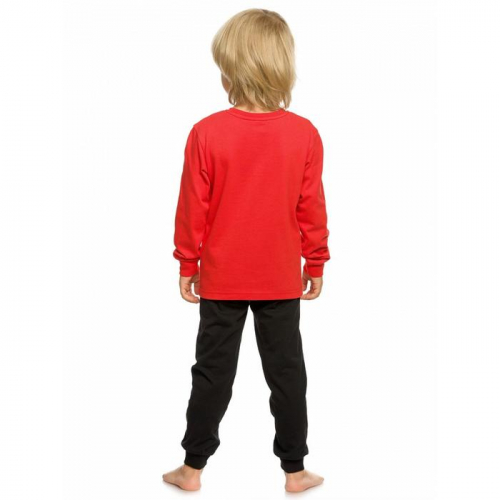 Комплект из джемпера и брюк для мальчиков, рост 104 см, цвет красный