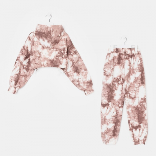 Комплект для девочки (джемпер, брюки) «Кристианна-1», цвет молочный, рост 128 см